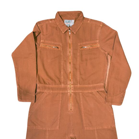 Free People Copper Rust Utility Zip Jumpsuit - Picture 4 of 7